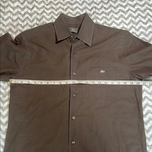 Lacoste Mens Brown Classic Button Down - Picture 6 of 9
